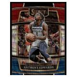 Anthony Edwards Wave Refractor Prizm 2021-22 Select #49 Minnesota Timberwolves Basketball Card