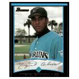 Miguel Cabrera RC Error Card (Wrong Picture) 2001 Bowman #299 Rookie Baseball Card