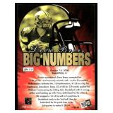 Drew Brees Rookie Insert 2001 Press Pass Big Numbers #1 Rookie Football Card