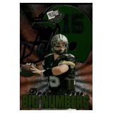 Drew Brees Rookie Insert 2001 Press Pass Big Numbers #1 Rookie Football Card
