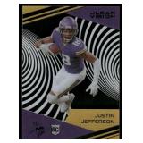 Justin Jefferson RC 2020 Chronicles Clear Vision #CV-11 Rookie Minnesota Vikings Football Card