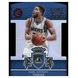 Karl-Anthony Towns Foil Die Cut 2016-17 Excalibur Coat of Arms #6 Minnesota Timberwolves Basketball Card