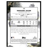 Edouard Julien /150 RC Purple 2023 Topps Inceptions #102 Rookie Minnesota Twins Baseball Card