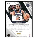 Mike Conley /175 Pink Refractor 2023-24 Phoenix #48, numbered 106/175 Minnesota Timberwolves Basketball Card