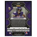 Jordan Addison RC Green Reactive Prizm 2023 Mosaic #337 Rookie Minnesota Vikings Football Card