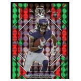 Jordan Addison RC Green Reactive Prizm 2023 Mosaic #337 Rookie Minnesota Vikings Football Card