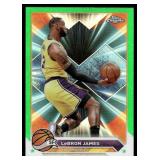 LeBron James Green Logofractor 2024 Topps Chrome #23 Basketball Card