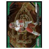 Patrick Mahomes Green Prizm 2023 Fireworks #F-2 Football Card