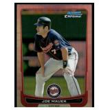 Joe Mauer 2012 Bowman Chrome Refractor #170 Minnesota Twins Baseball Card
