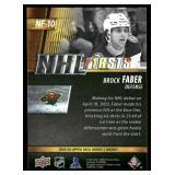 Brock Faber RC Insert 2023-24 Upper Deck NHL Firsts #NF-10 Rookie Minnesota Wild Hockey Card
