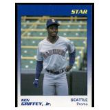 Ken Griffey Jr. RC Rare Blank Back Star Baseball Card