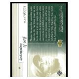 Tiger Woods RC 2001 Upper Deck SP Authentic Ambassadors of Gold #51 Card