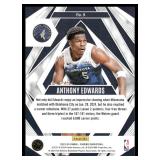 Anthony Edwards Blue Cracked Ice 2023-24 Phoenix Paragon #9 Minnesota Timberwolves Basketball Card