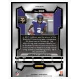 Jordan Addison RC Orange Disco Prizm 2023 #368 Minnesota Vikings Rookie Football Card