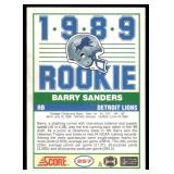 Barry Sanders RC 1989 Pro Set #257 Rookie Football Card