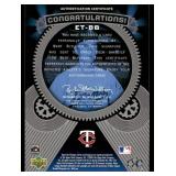 Bert Blyleven Auto 2004 Upper Deck Etched In Time #ET-BB Signed Minnesota Twins Baseball Card