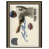 Tony Oliva Auto 2000 Fleer Greats of th Game Signed Minnesota Twins Baseball Card