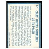 Johnny Unitas 1961 Topps #57 Vintage Football Card