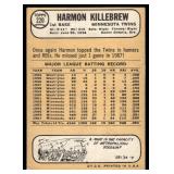 Harmon Killebrew 1968 Topps #220 Vintage Minnesota Twins Baseball Card