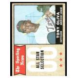 Tony Oliva 1968 Topps #371 Vintage Minnesota Twins Baseball Card