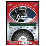 Keyshawn Johnson /4999 1997 Pinnacle Totally Certified Red #22, numbered 1177/4999 Football Card
