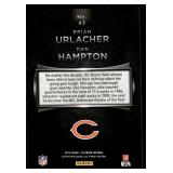Brian Urlacher / Dan Hampton /199 2015 Playbook #43, numbered 131/199 Football Card