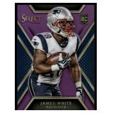 James White /25 RC 2014 Select Purple Prizm #132, numbered 19/25, RARE Football Card