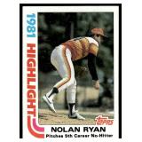 Nolan Ryan 1982 Topps Highlight #5 Vintage Baseball Card