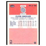 Clyde Drexler RC 1986 Fleer #26 Rookie Vintage Basketball Card