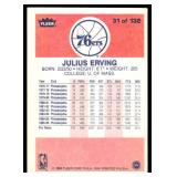 Julius Erving 1986 Fleer #31 Vintage Basketball Card