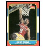 Julius Erving 1986 Fleer #31 Vintage Basketball Card