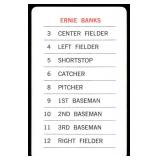 Ernie Banks 1970 Milton Bradley Vintage Baseball Card