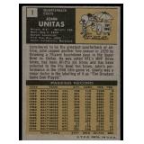 Johnny Unitas 1971 Topps #1 Vintage Football Card