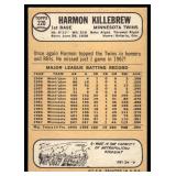 Harmon Killebrew 1968 Topps #220 Vintage Baseball Minnesota Twins Card