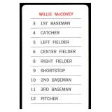 Willie McCovey 1970 Milton Bradley Vintage Baseball Card