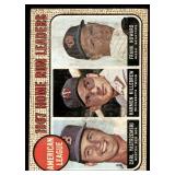 Harmon Killebrew / Carl Yastrzemski 1968 Topps AL HR Leaders #6 Vintage Baseball Card