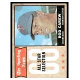 Rod Carew 1968 Topps #363 Vintage Minnesota Twins Baseball Card