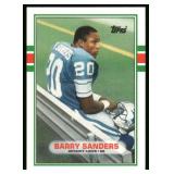 Barry Sanders RC 1989 Topps Traded #83T Rookie Football Card