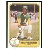Rickey Henderson 1981 Fleer #574 Vintage Baseball Card