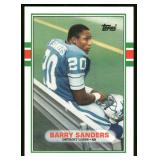 Barry Sanders RC 1989 Topps Traded #83T Rookie Football Card