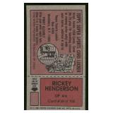 Rickey Henderson 1981 Topps Scratch Off #39 Vintage Baseball Card