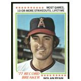 Nolany Ryan 1978 Topps Record Breaker #6 Vintage Baseball Card