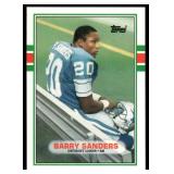 Barry Sanders RC 1989 Topps Traded #83T Rookie Football Card