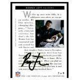 Ronnie Lott Auto 1992 Pro Line Profiles #7 Signed Football Card