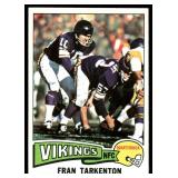 Fran Tarkenton 1975 Topps #400 Vintage Minnesota Vikings Football Card