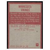 1965 Minnesota Vikings Team Card Philadelphia #169 Vintage Football Card