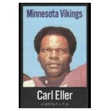 Carl Eller 1972 NFLPA Football Fabric Card #5 Minnesota Vikings Football Card