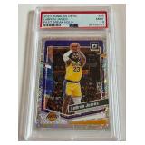 LeBron James PSA 9 Mint Fast Break Holo 2023 Donruss Optic #65 Basketball Card