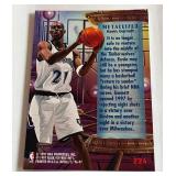 Kevin Garnett Metallized Insert 1996-97 Fleer Metal #224 Minnesota Timberwolves Basketball Card
