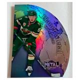 Kirill Kaprizov Metal Die Cut 2021-22 Skybox Metal Universe Planet Metal #PM-8 Minnesota Wild Hockey Card